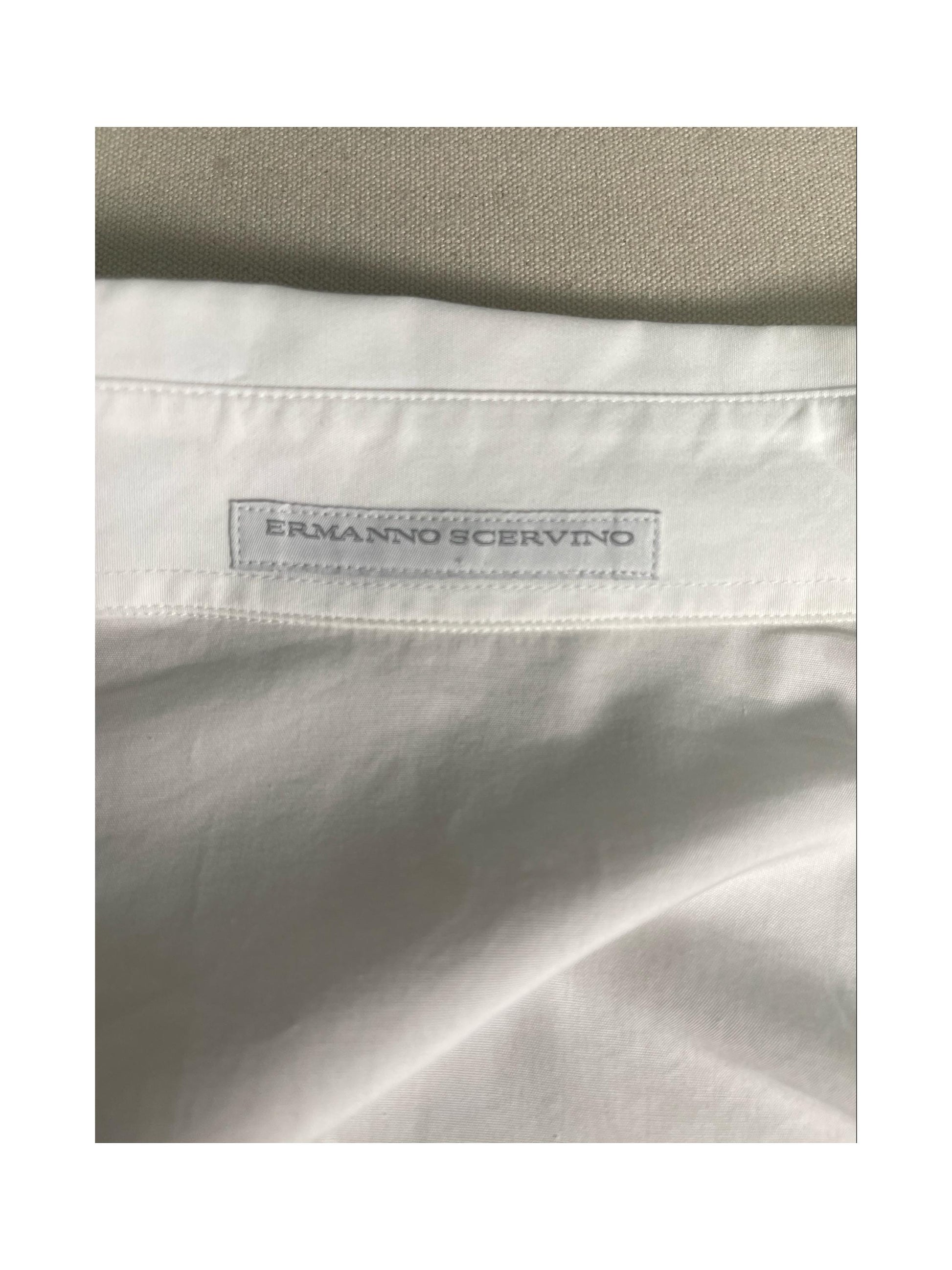 Ermanno Scervino White Blouse with Lace