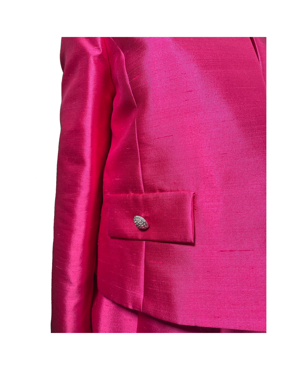 1970s PINK Sleeveless Dress with Jacket