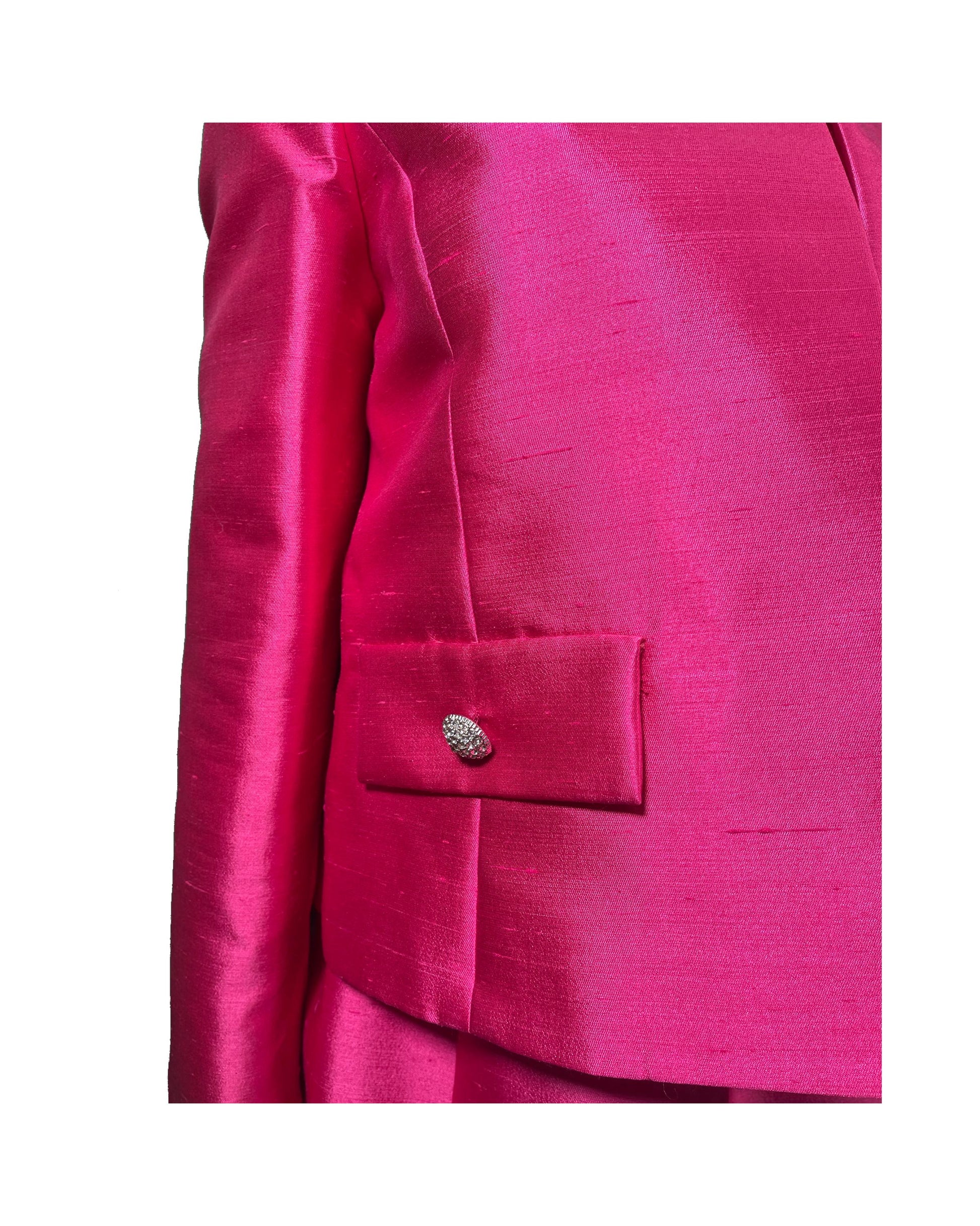 1970s PINK Sleeveless Dress with Jacket