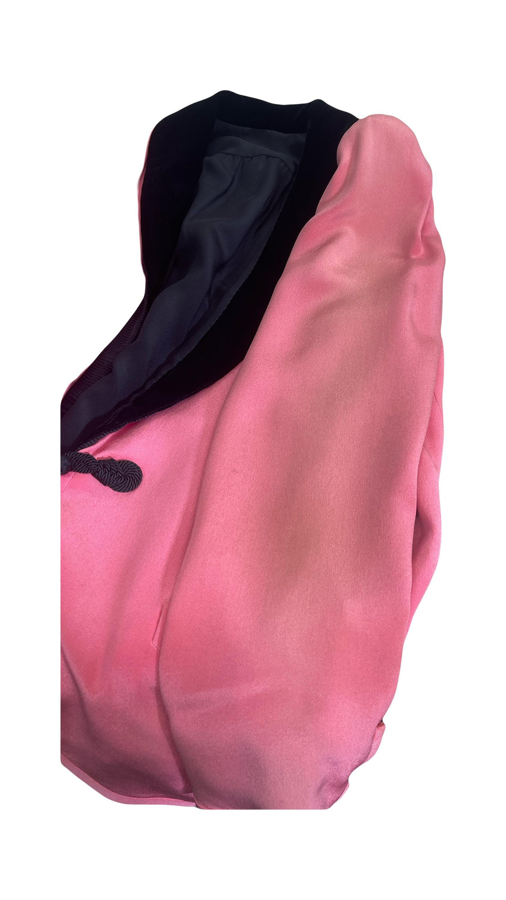 Valentino 1980s Pink Tux jacket with Black Satin Pants