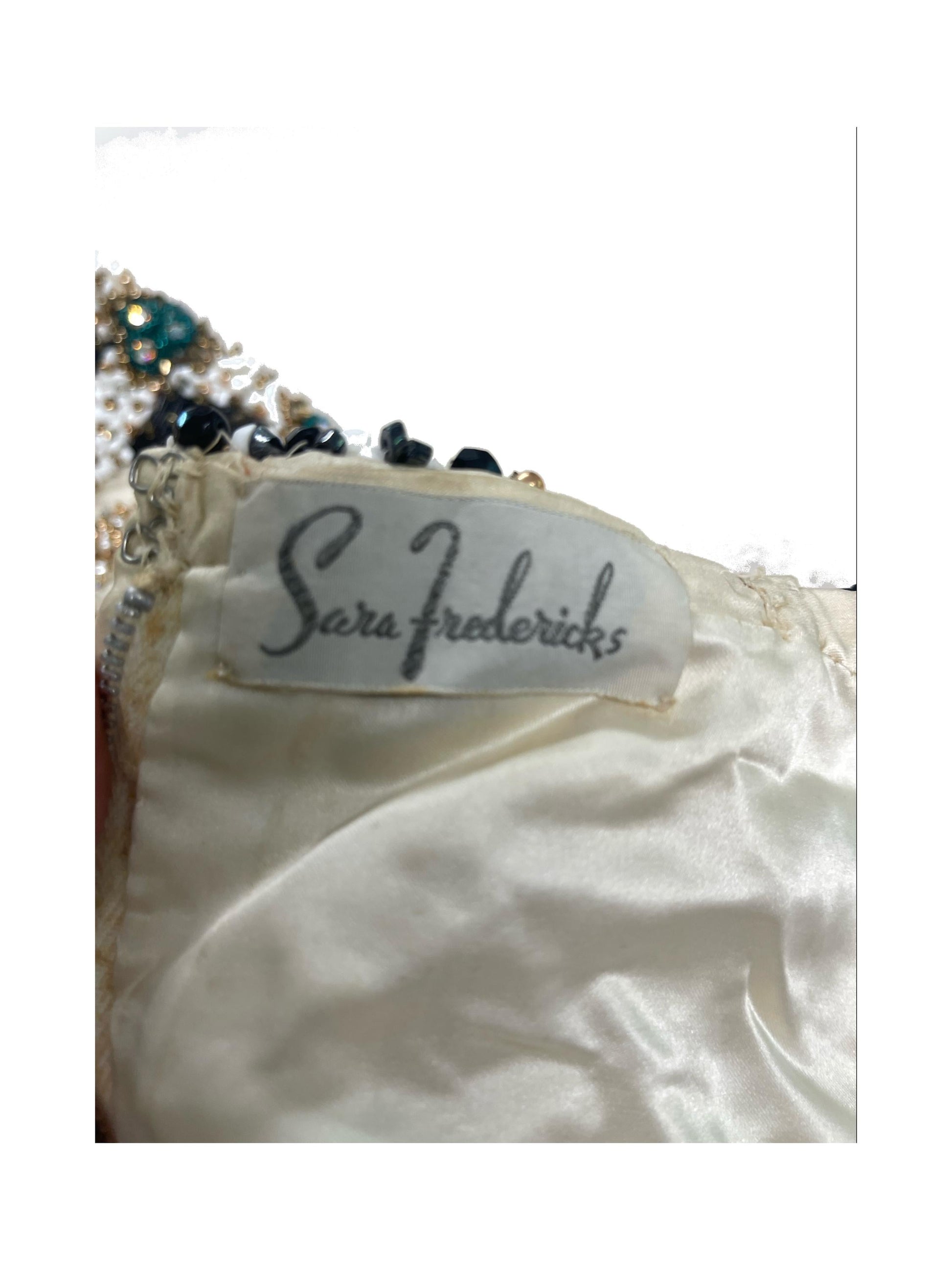 1965 Sara Fredericks Heavily Beaded Dress