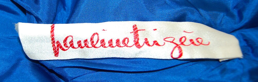 1980s Vintage Pauline Trigere Silk Paint Brush Dress