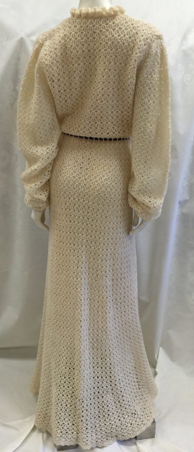 Hand Crocheted Maxi Dress