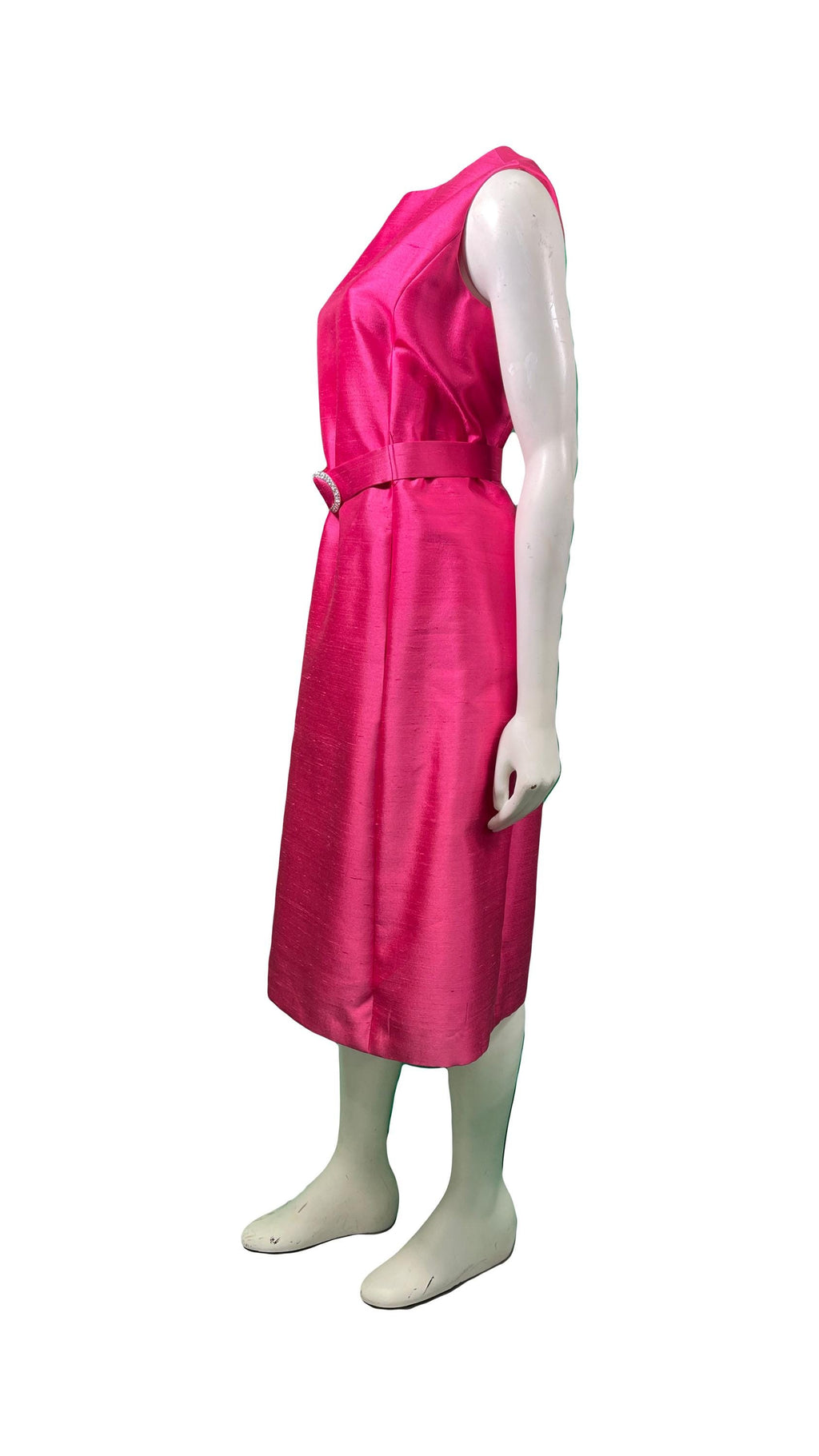 1970s PINK Sleeveless Dress with Jacket