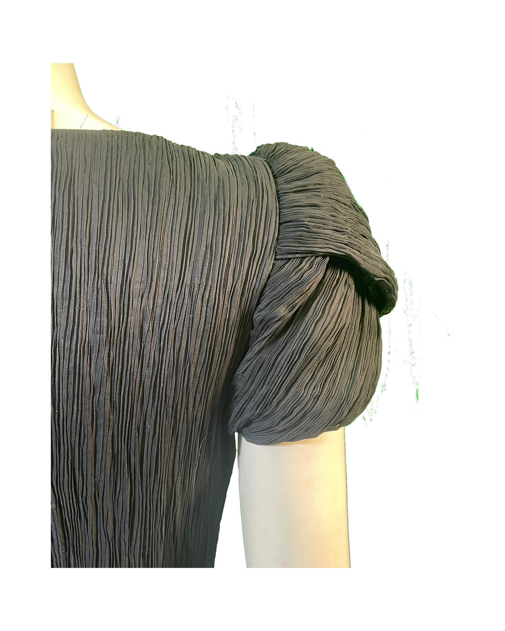 1980s Mary McFadden Couture Little Black Dress