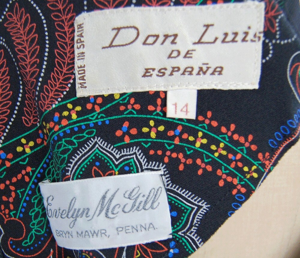 1970s Vintage Don Luis de Espana Dress