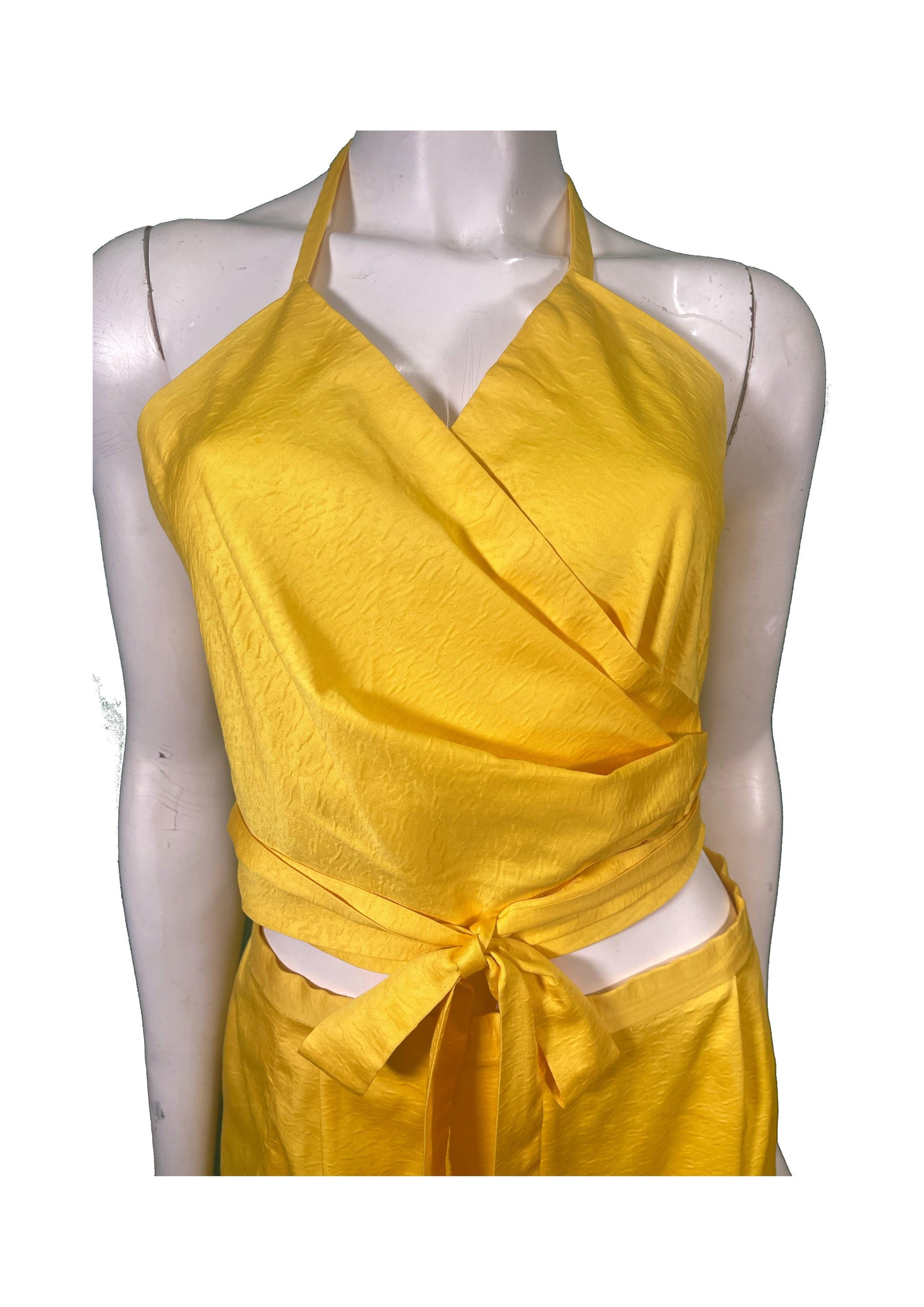1980s Givenchy Yellow Skirt with Halter Top