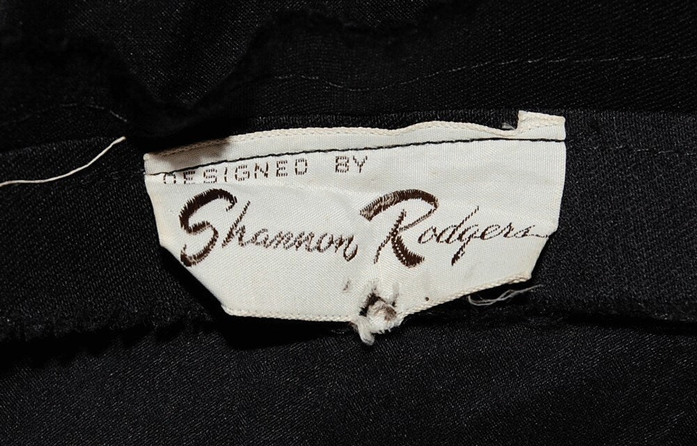 Little Black Dress Vintage Pink One Shoulder Detail