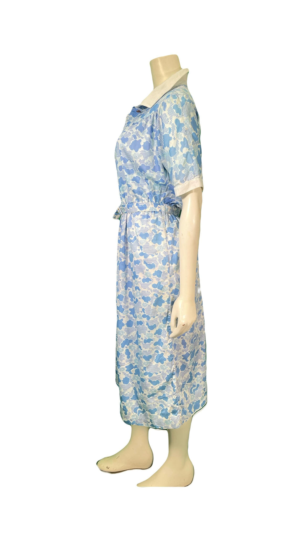 Courreges Hand Print Cotton Dress