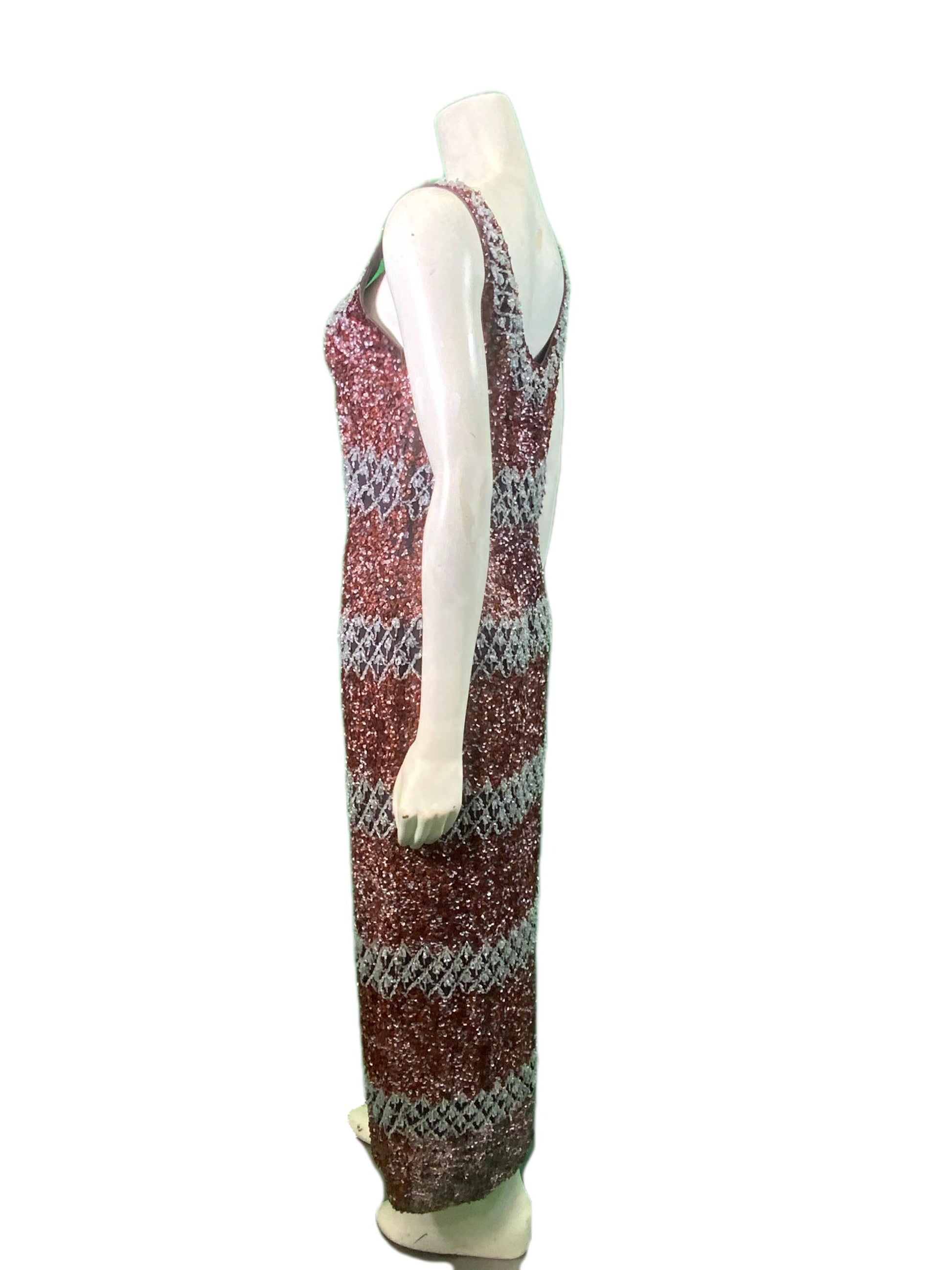 Beaded Evening Sheath, 1960’s.