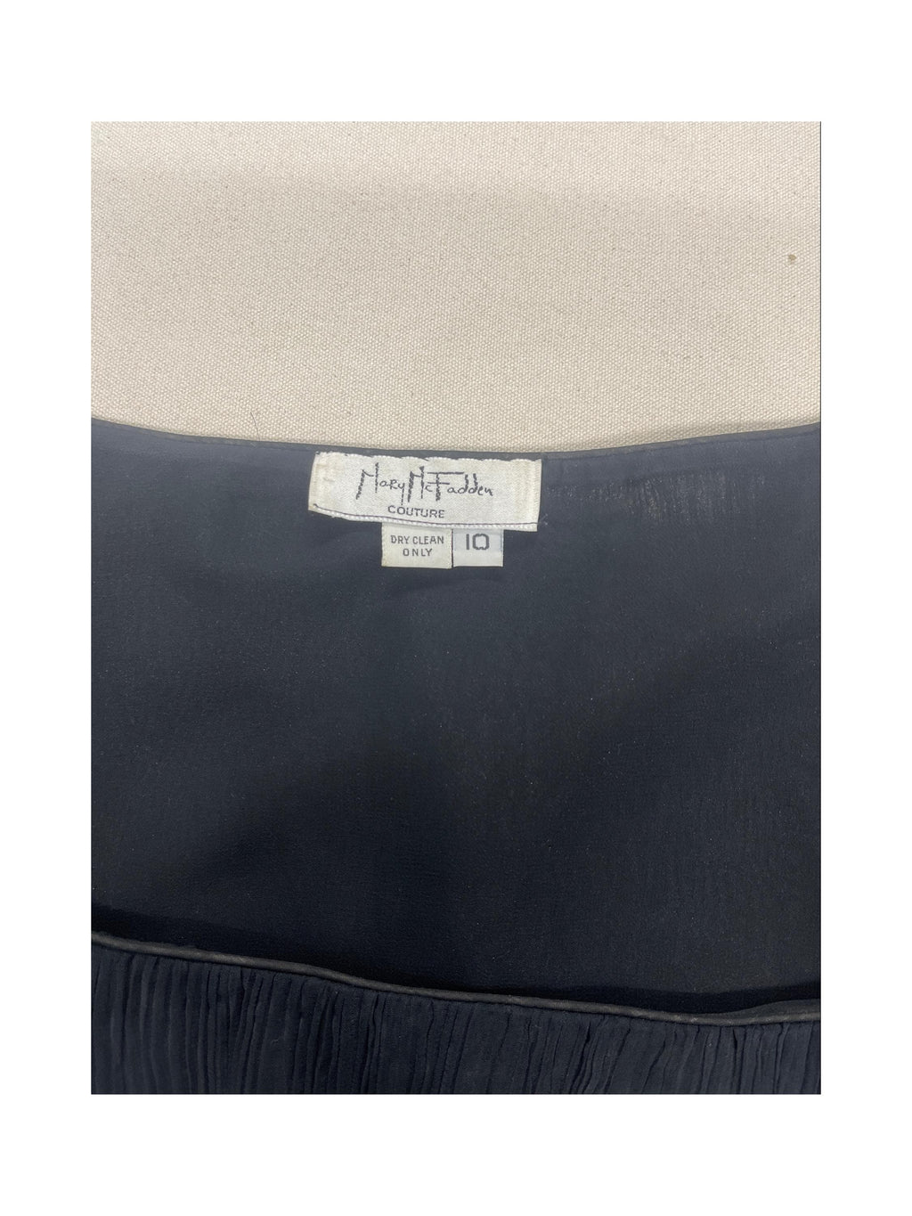 1980s Mary McFadden Couture Little Black Dress