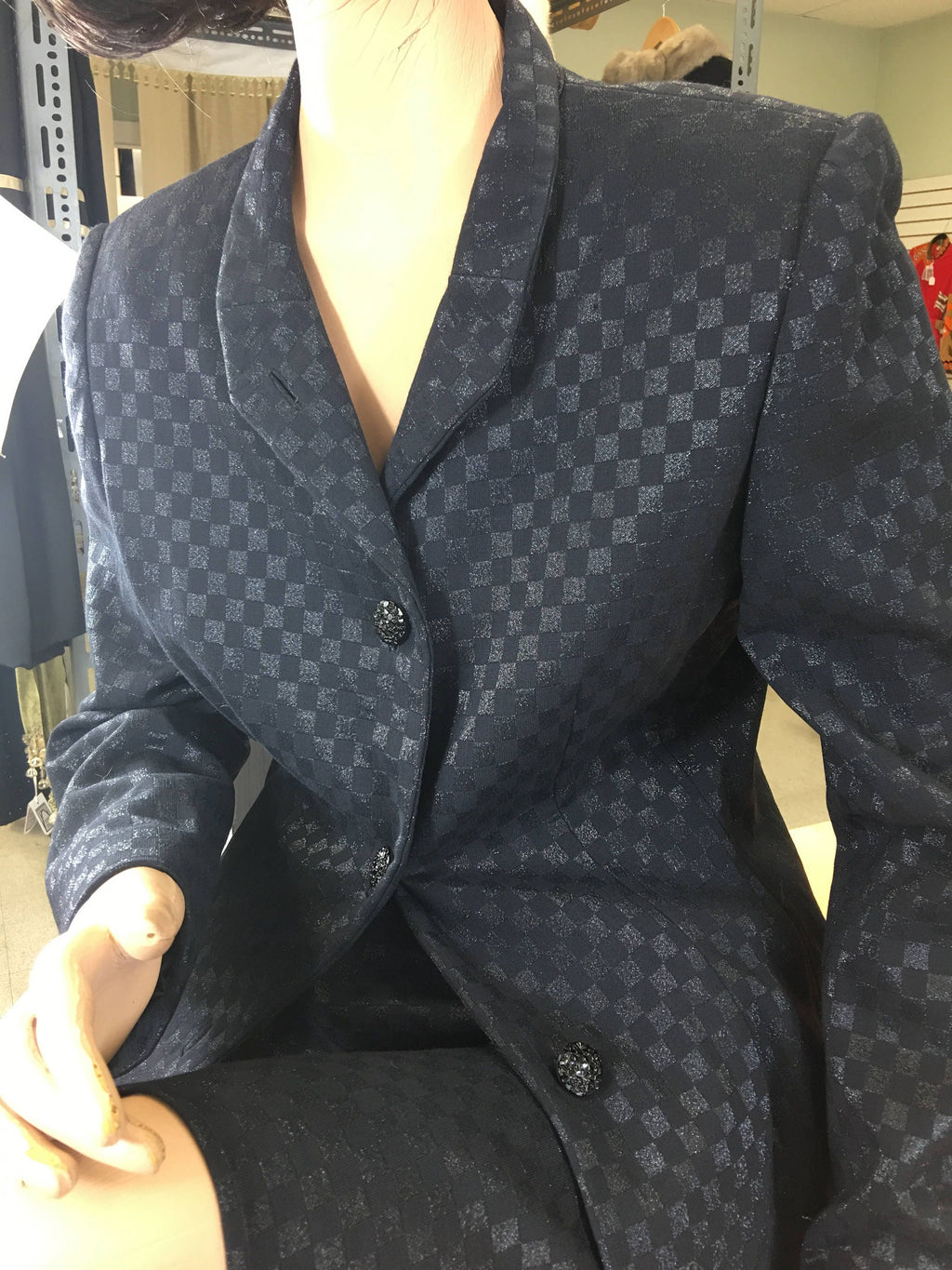 Carolina Herrera Black Silk Suit