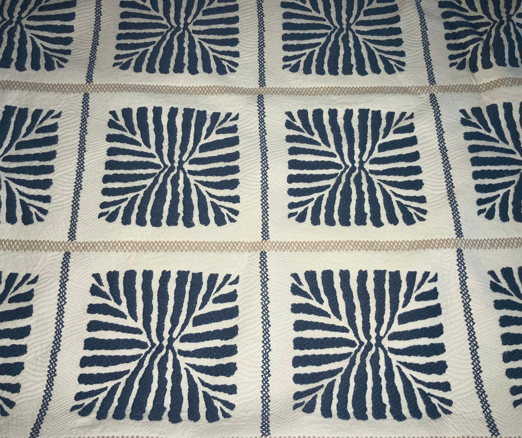 Pillow Cover, Set Of 2, Blue Zebra Stripe Squares, With Zipper