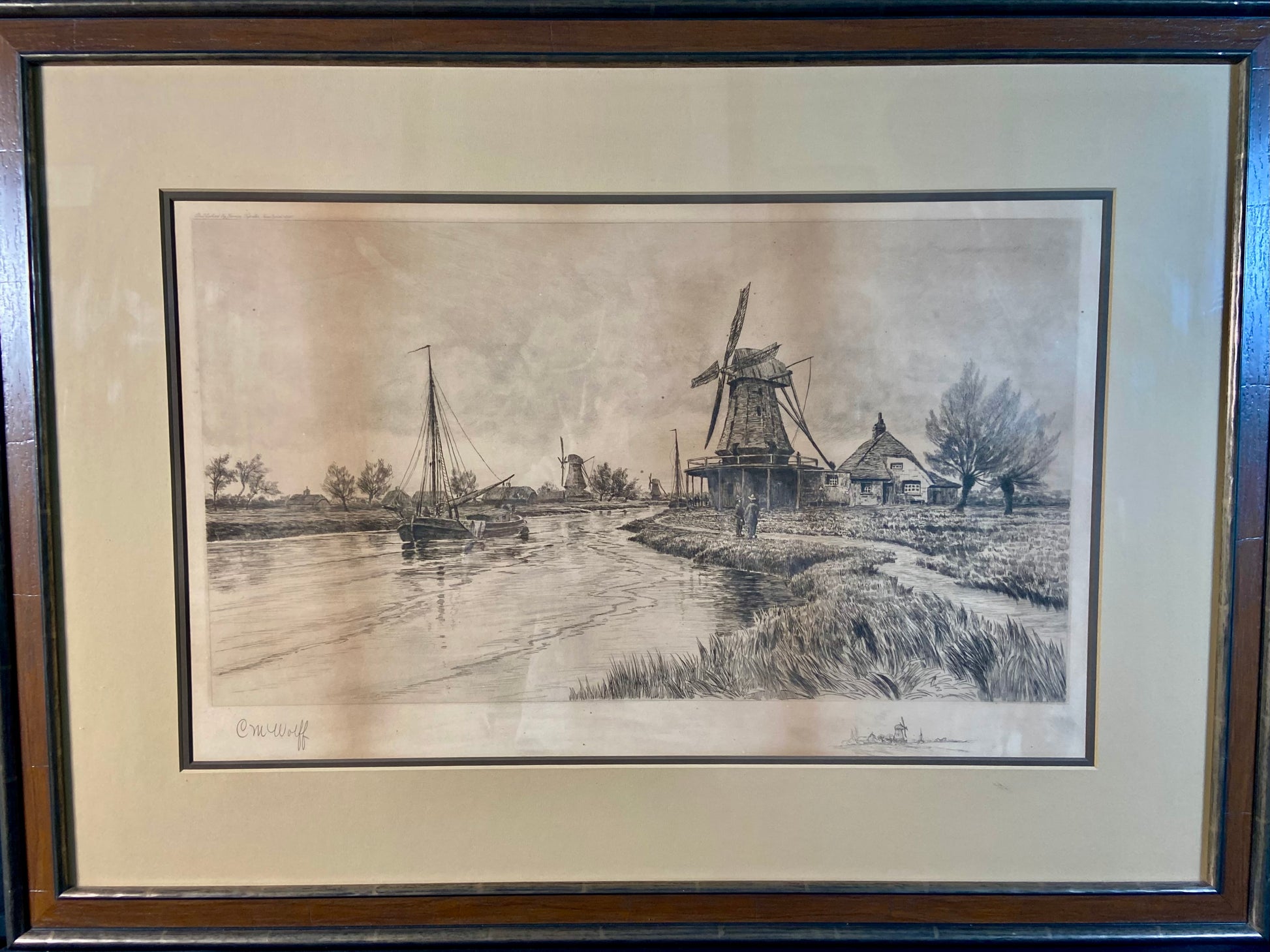 Holland Windmill by C M Wolff