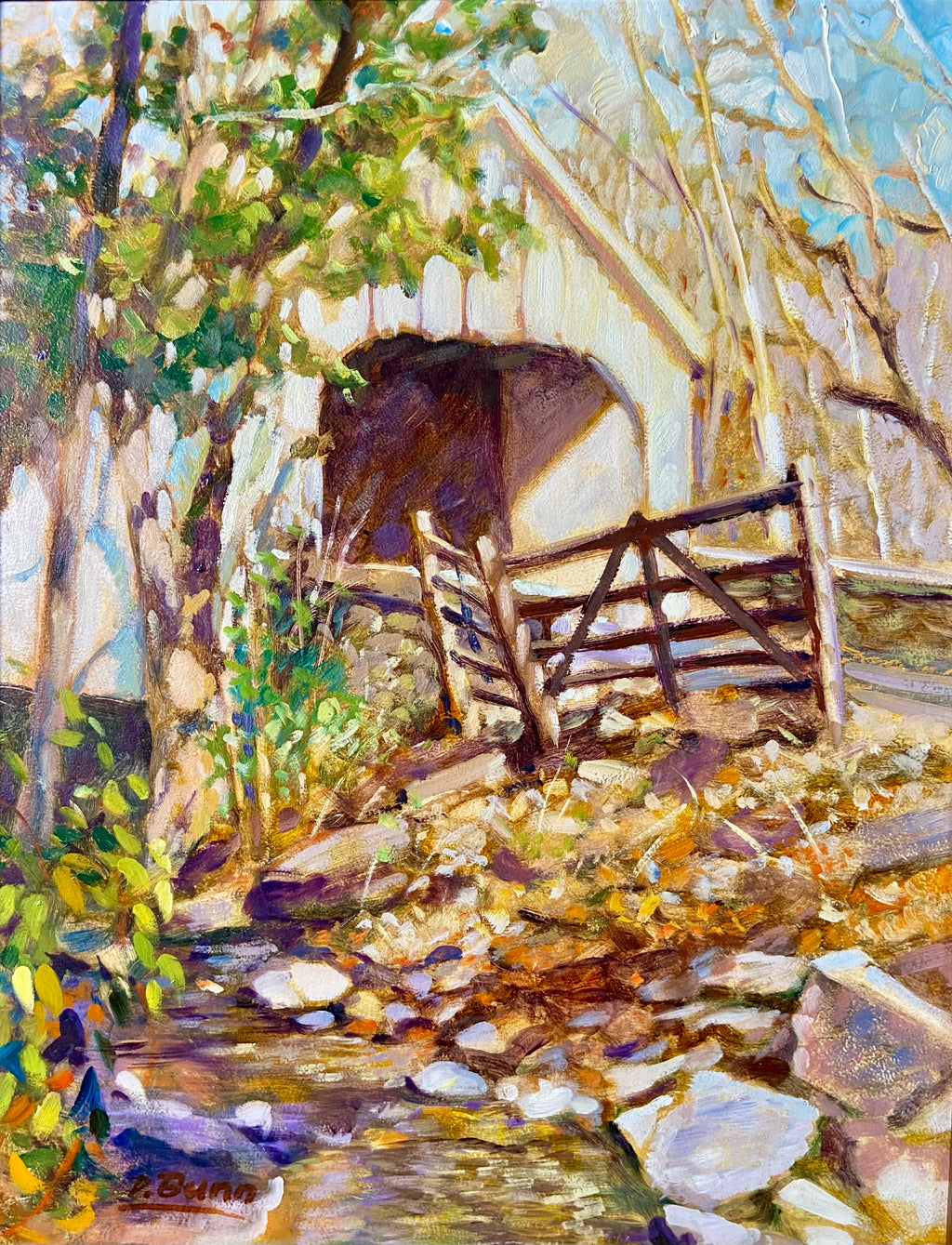 "Cabin Run Covered Bridge" by Dot Bunn