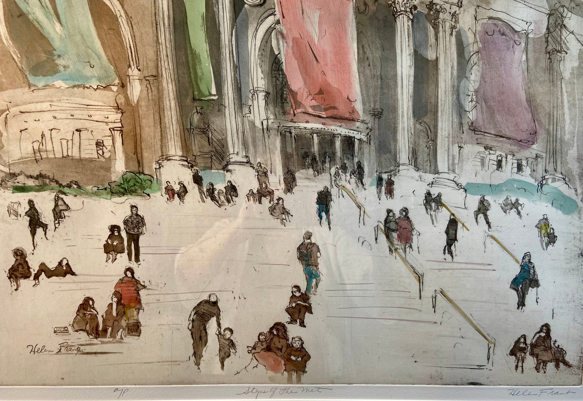 "Steps of the Met" by Helen Frank