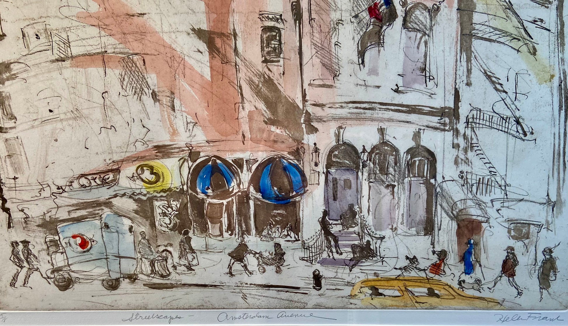 "Streetscapes Amsterdam Avenue" by Helen Frank