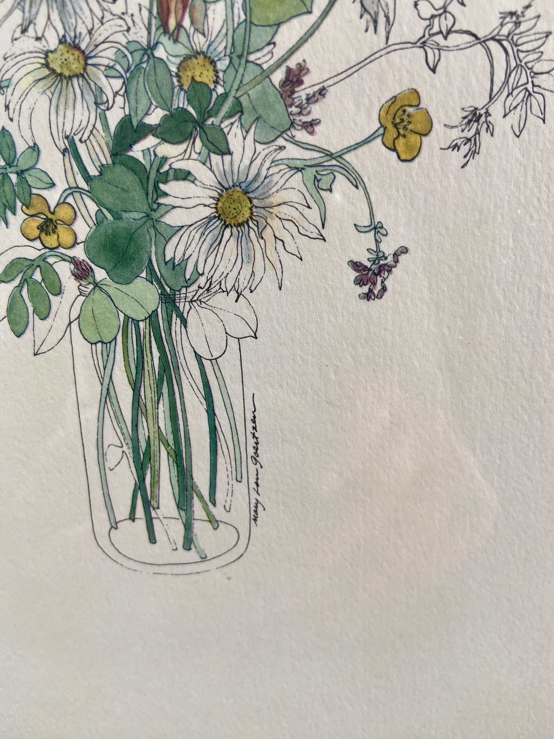 Vintage Floral Print #1  by Mary Ann Gahagan