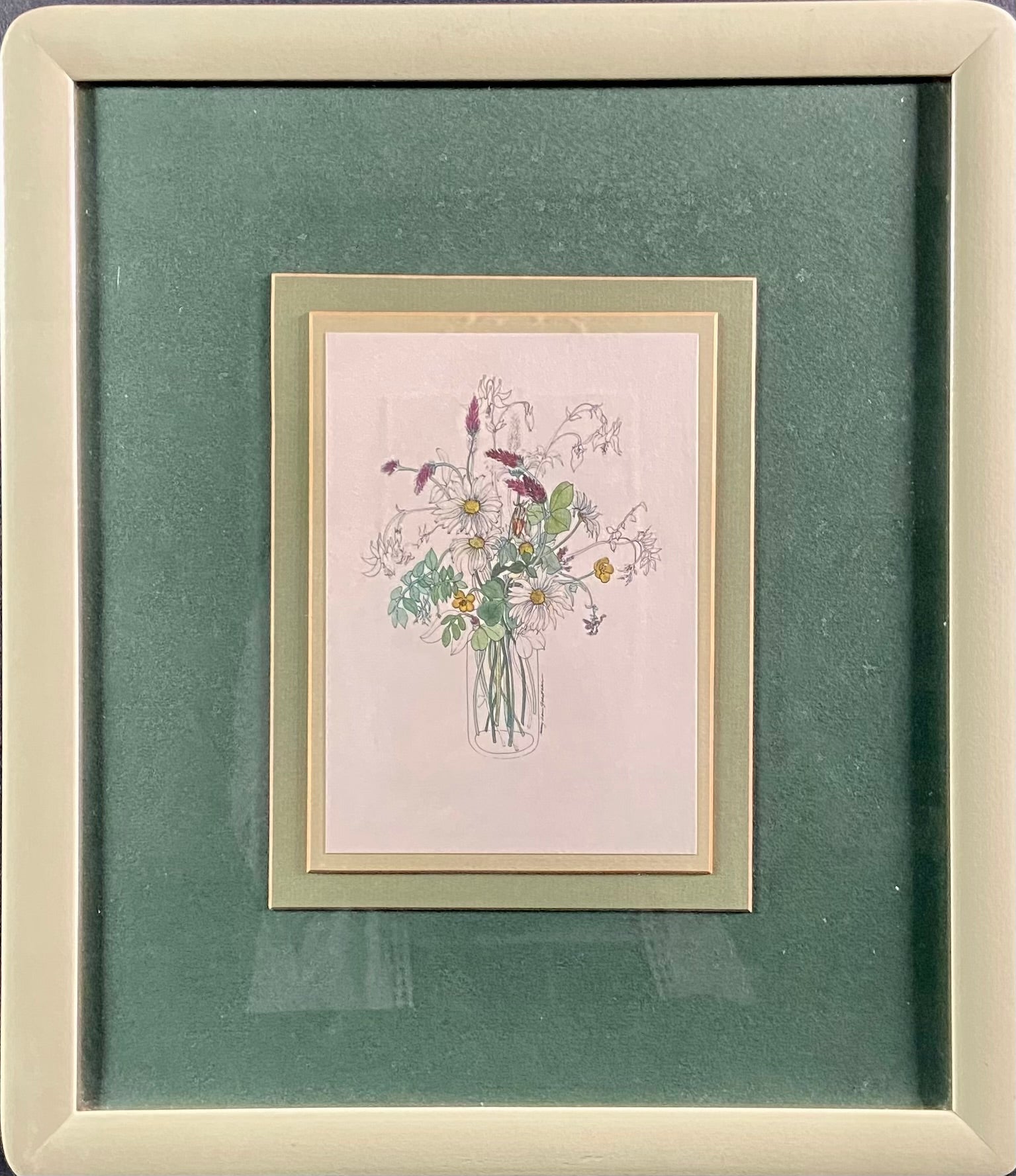 Vintage Floral Print #1  by Mary Ann Gahagan