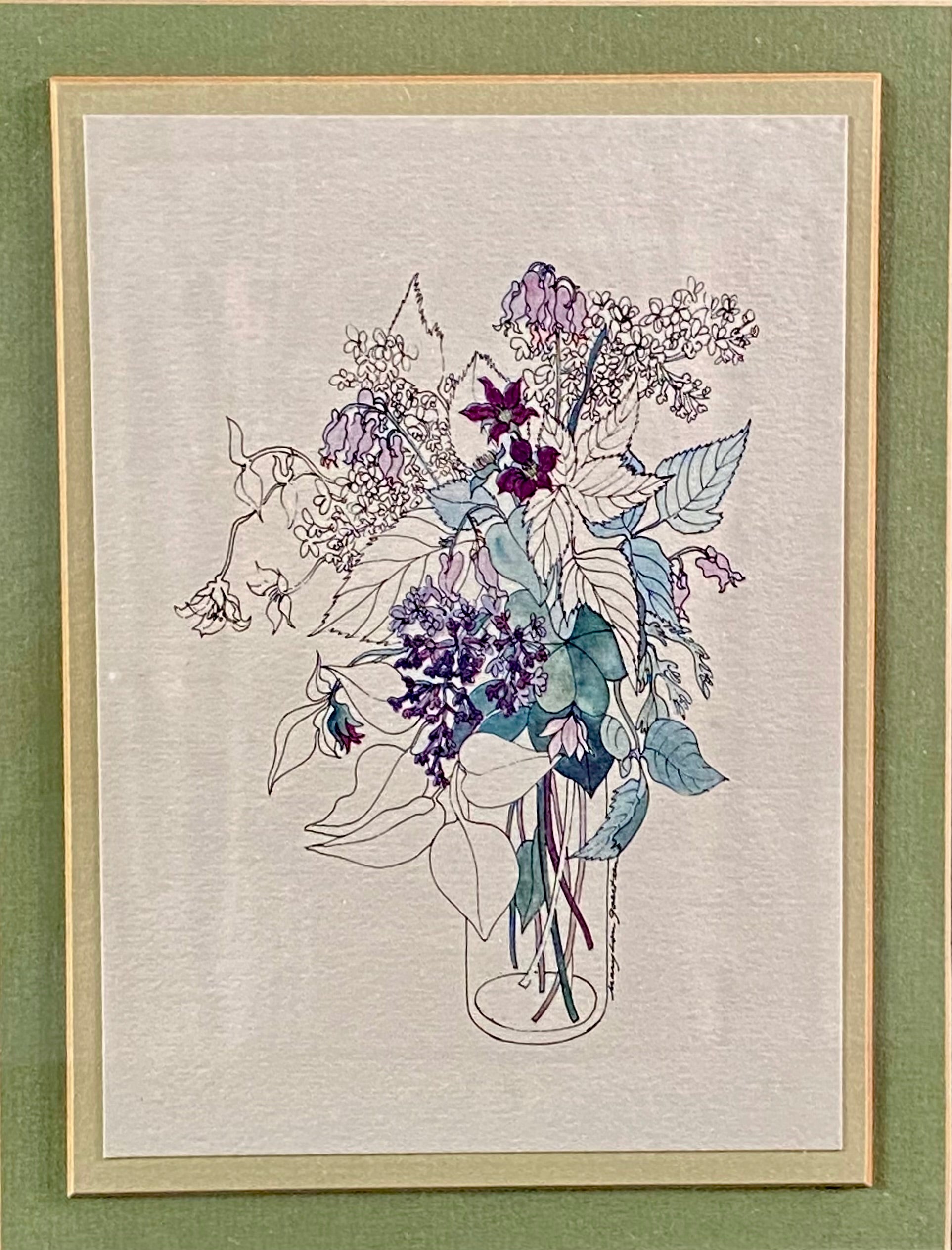 Vintage Floral Print #2 by Mary Ann Gahagan