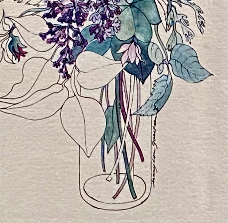 Vintage Floral Print #2 by Mary Ann Gahagan