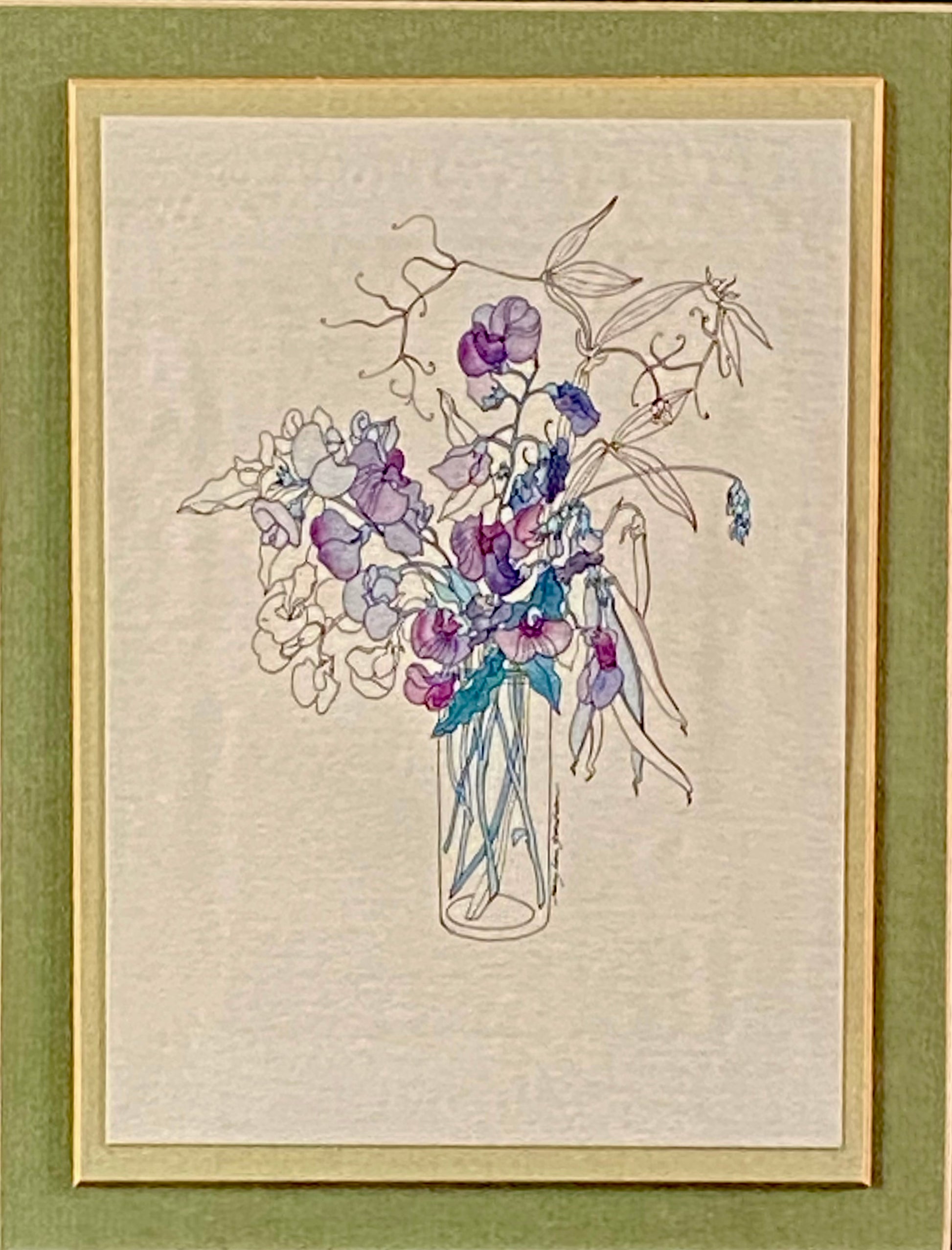 Vintage Floral Print #3 by Mary Ann Gahagan