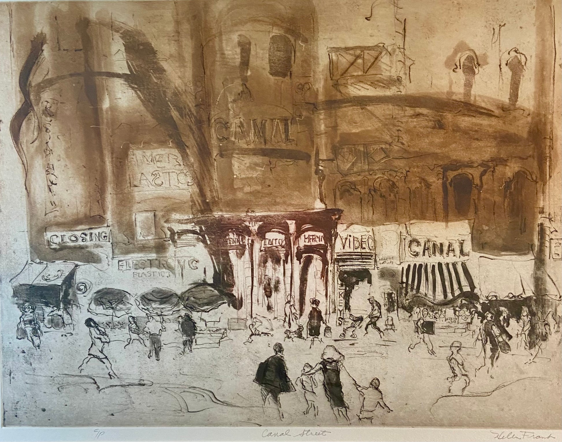 "Canal Street" by Helen Frank