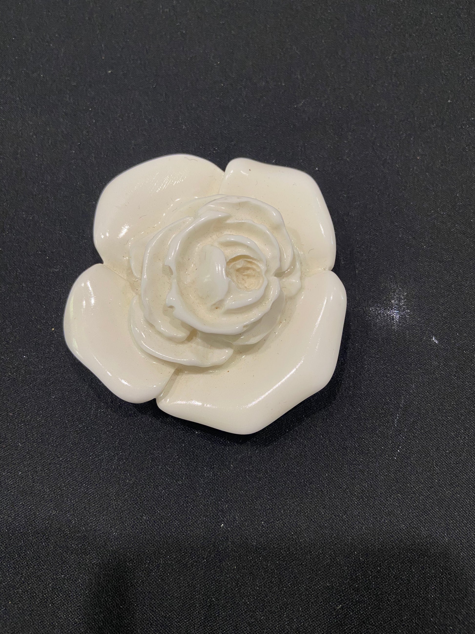 Chanel White Gardenia Pin