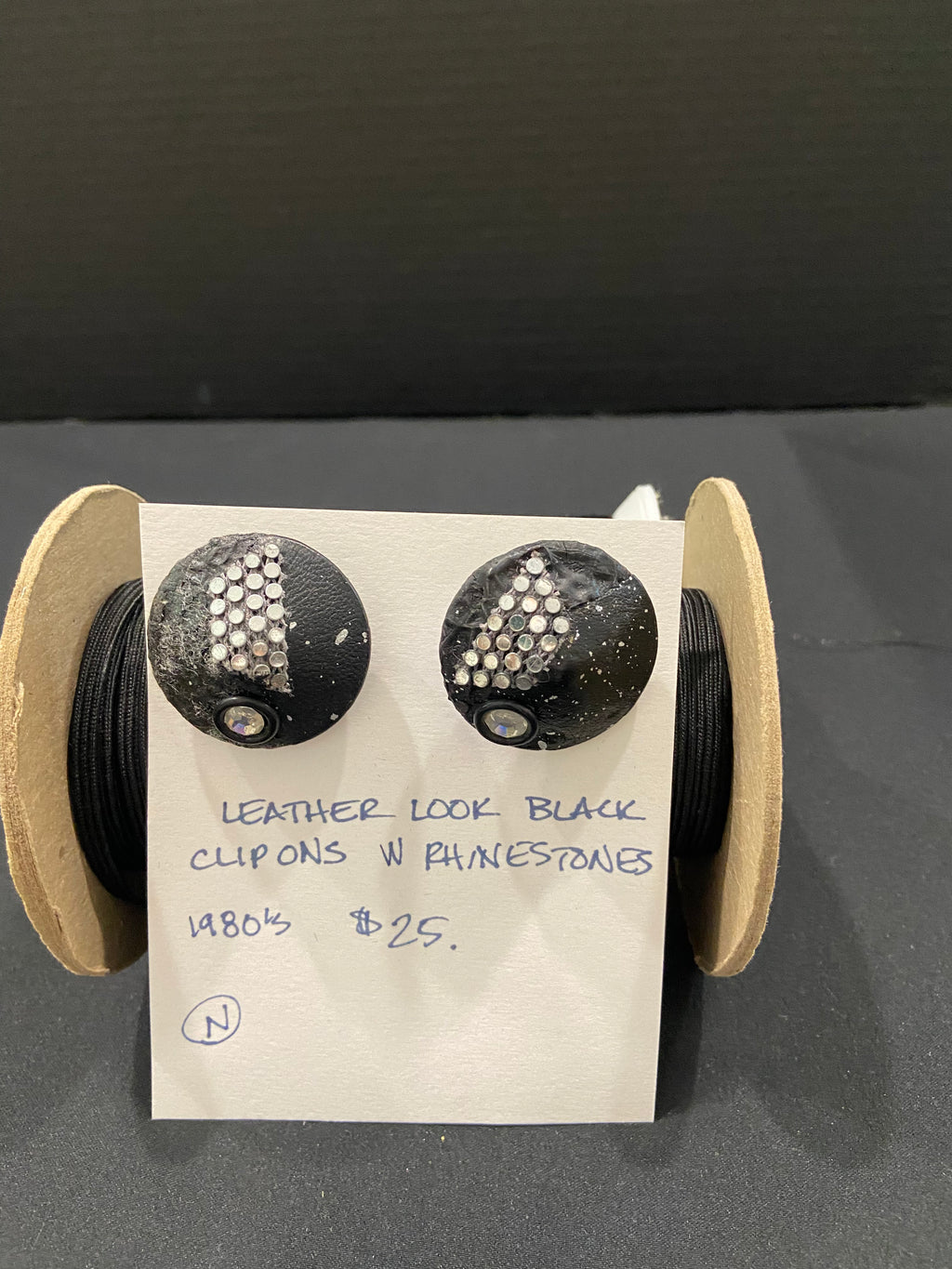 Black Clip-on Earrings