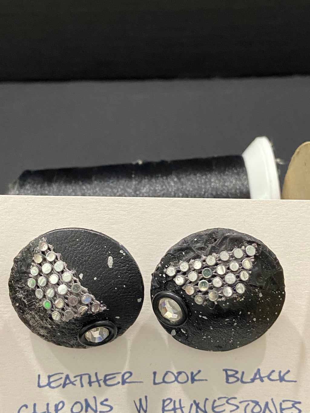 Black Clip-on Earrings