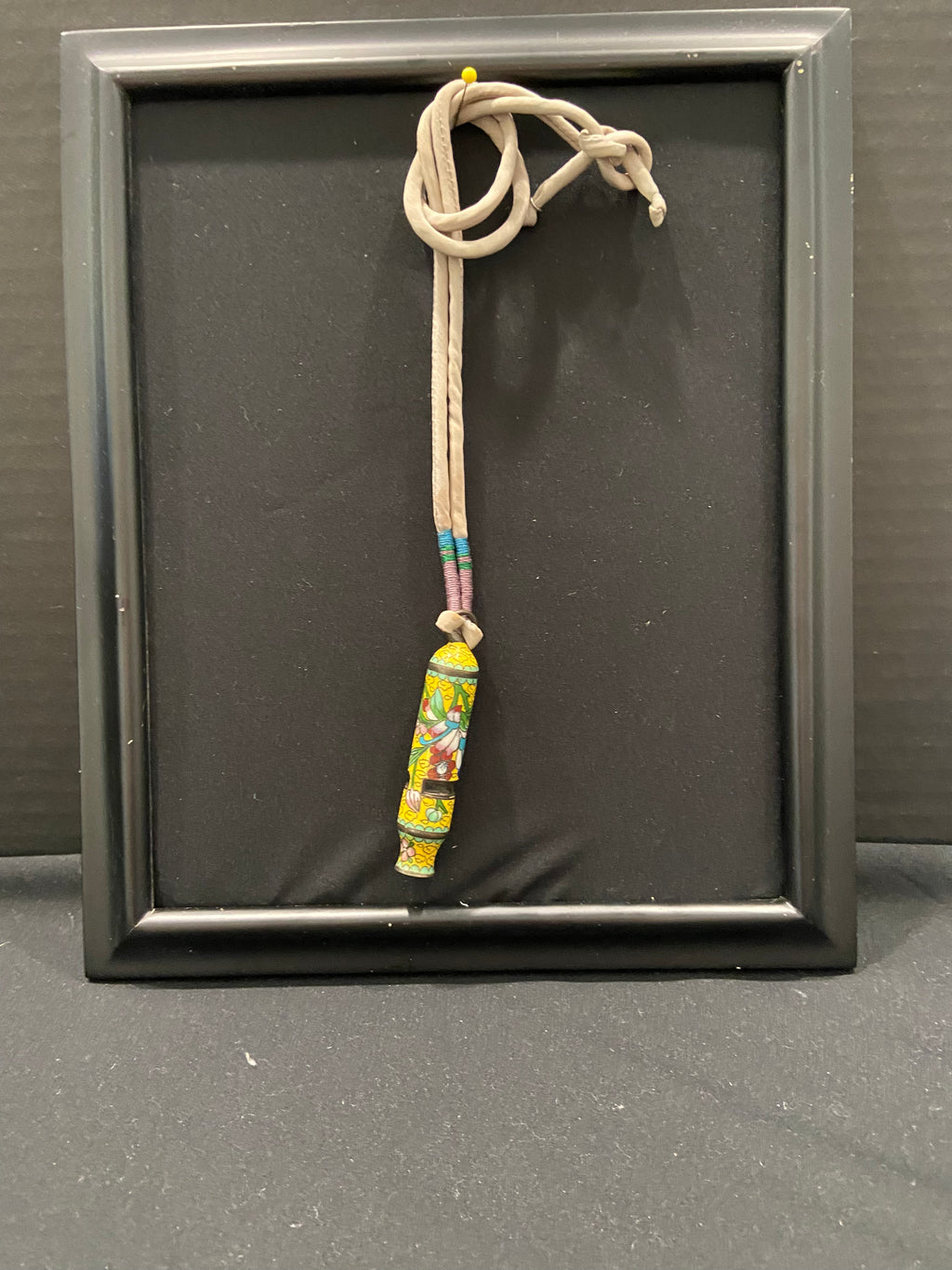 Cloisonne Disco Whistle Necklace