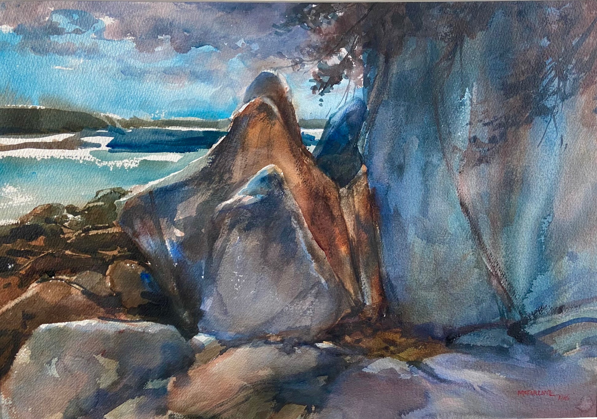 "Ledge at Dusk" by James McFarlane