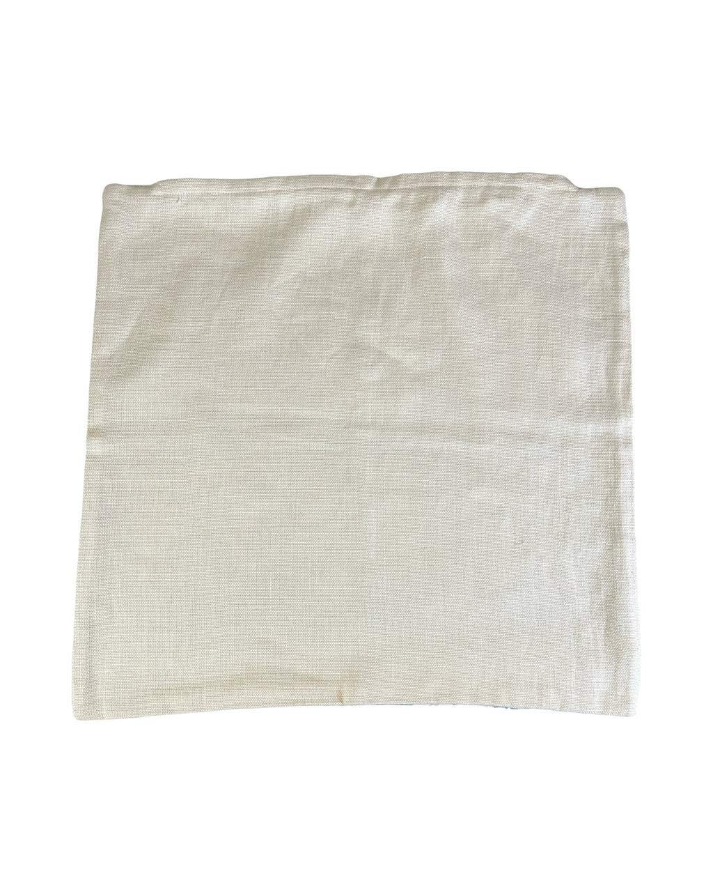 Pillow cover, set of 2, blue stripe squares, with zipper