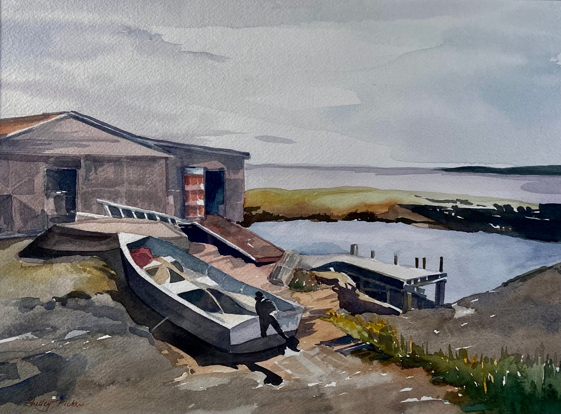 "On the Jetty" by Shelley Picker