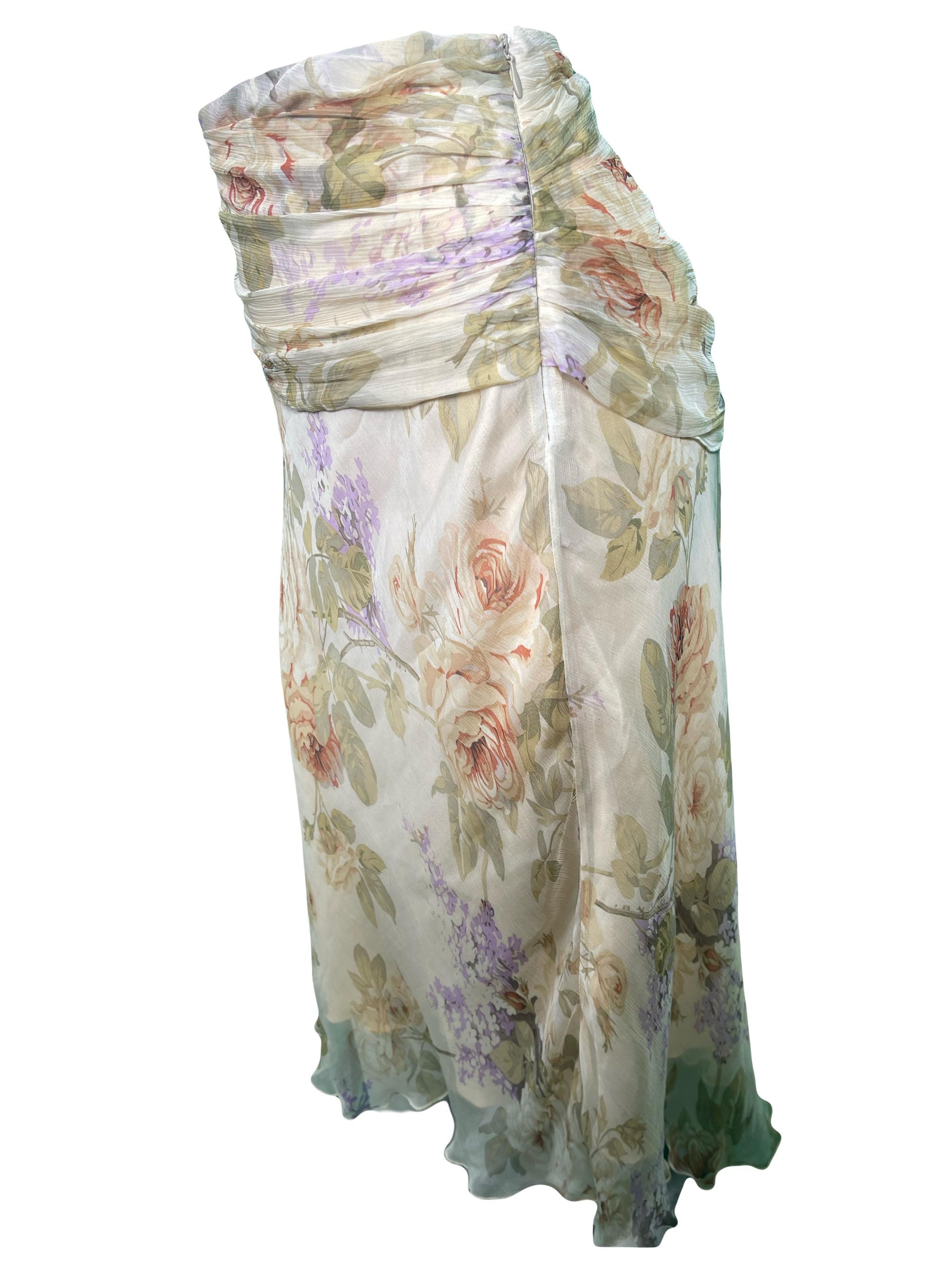 Floral Skirt Suit 1990s Renato Nucci