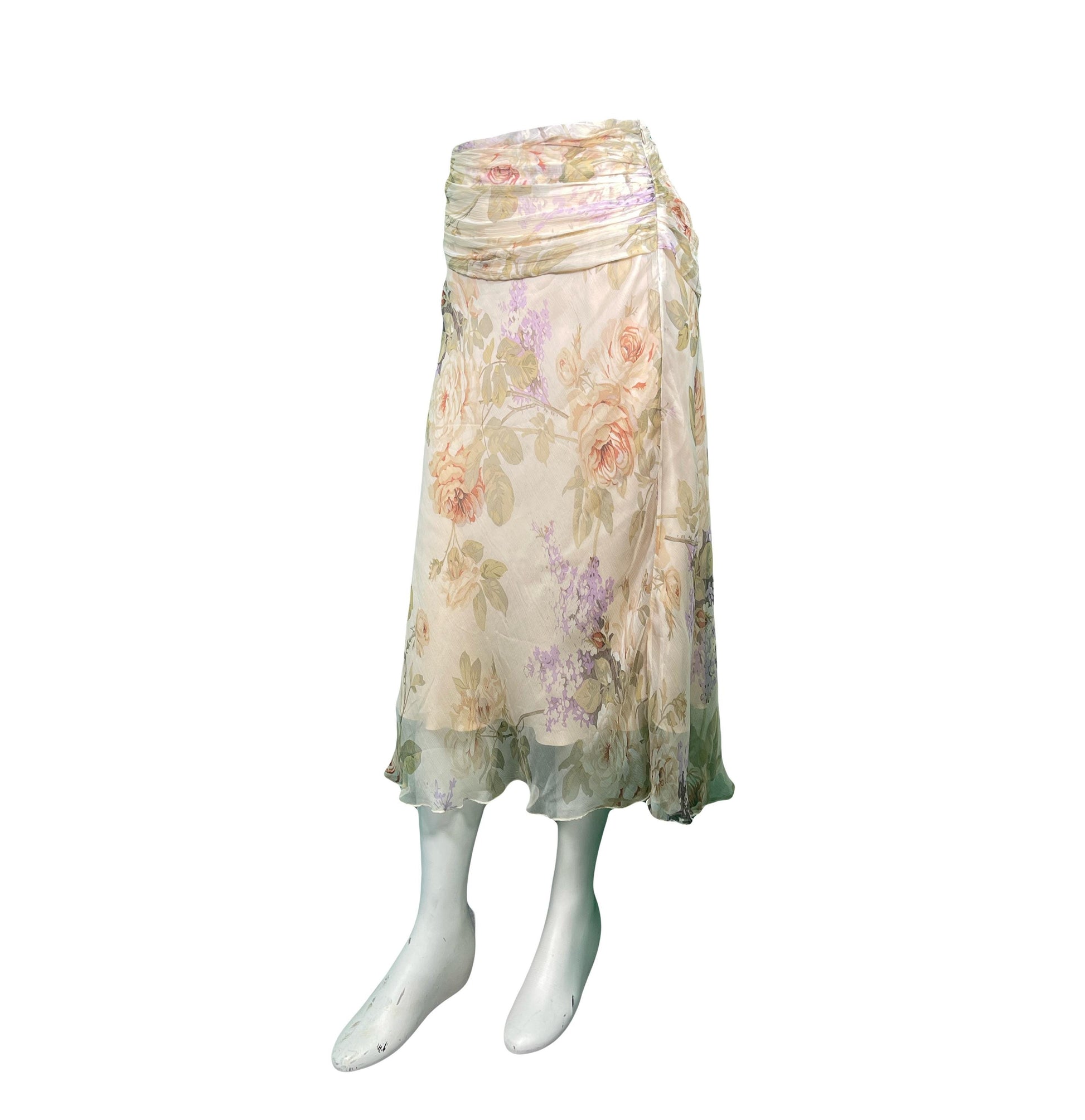 Floral Skirt Suit 1990s Renato Nucci