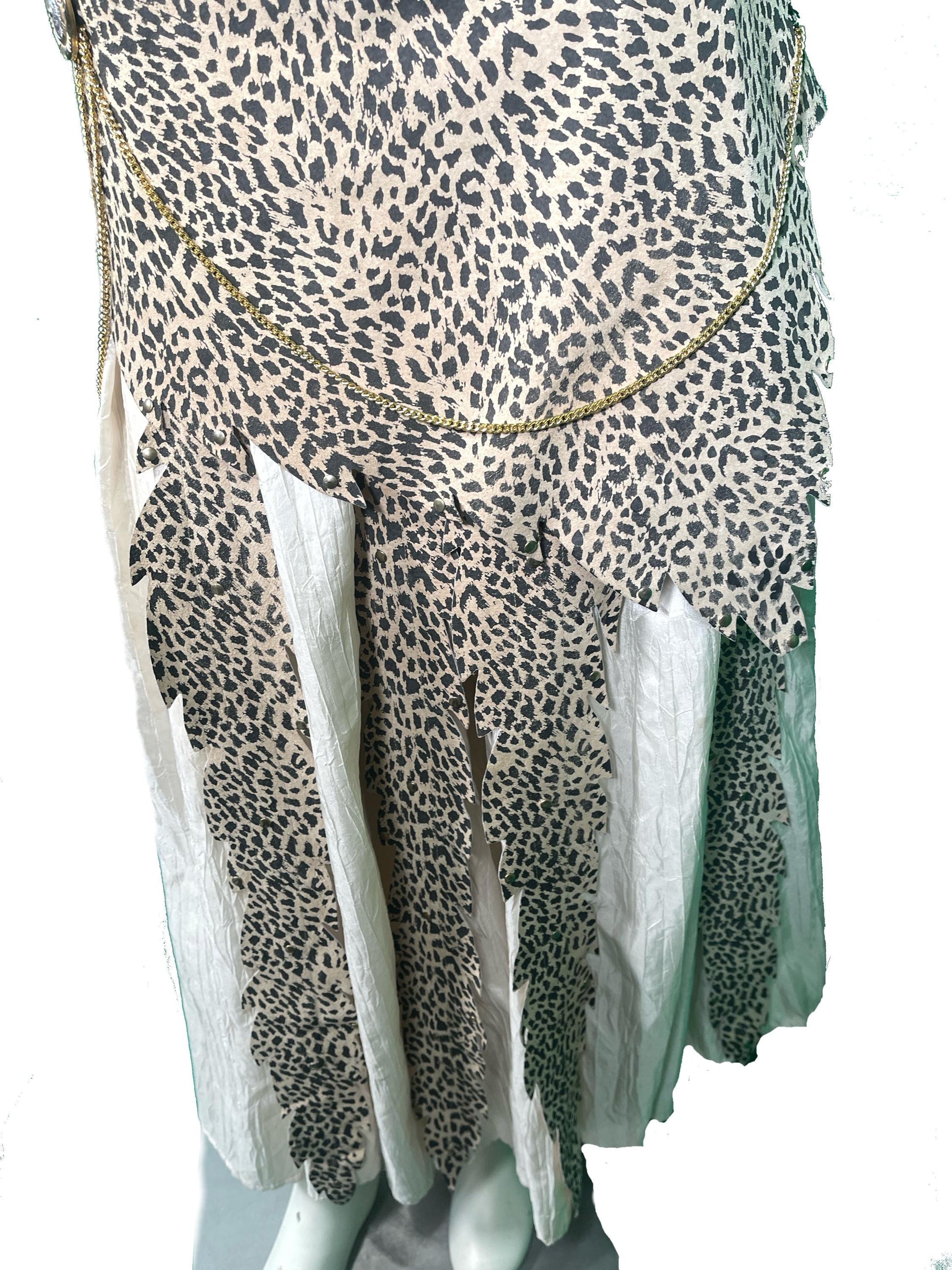 1990s  Printed Leather and Silk Set