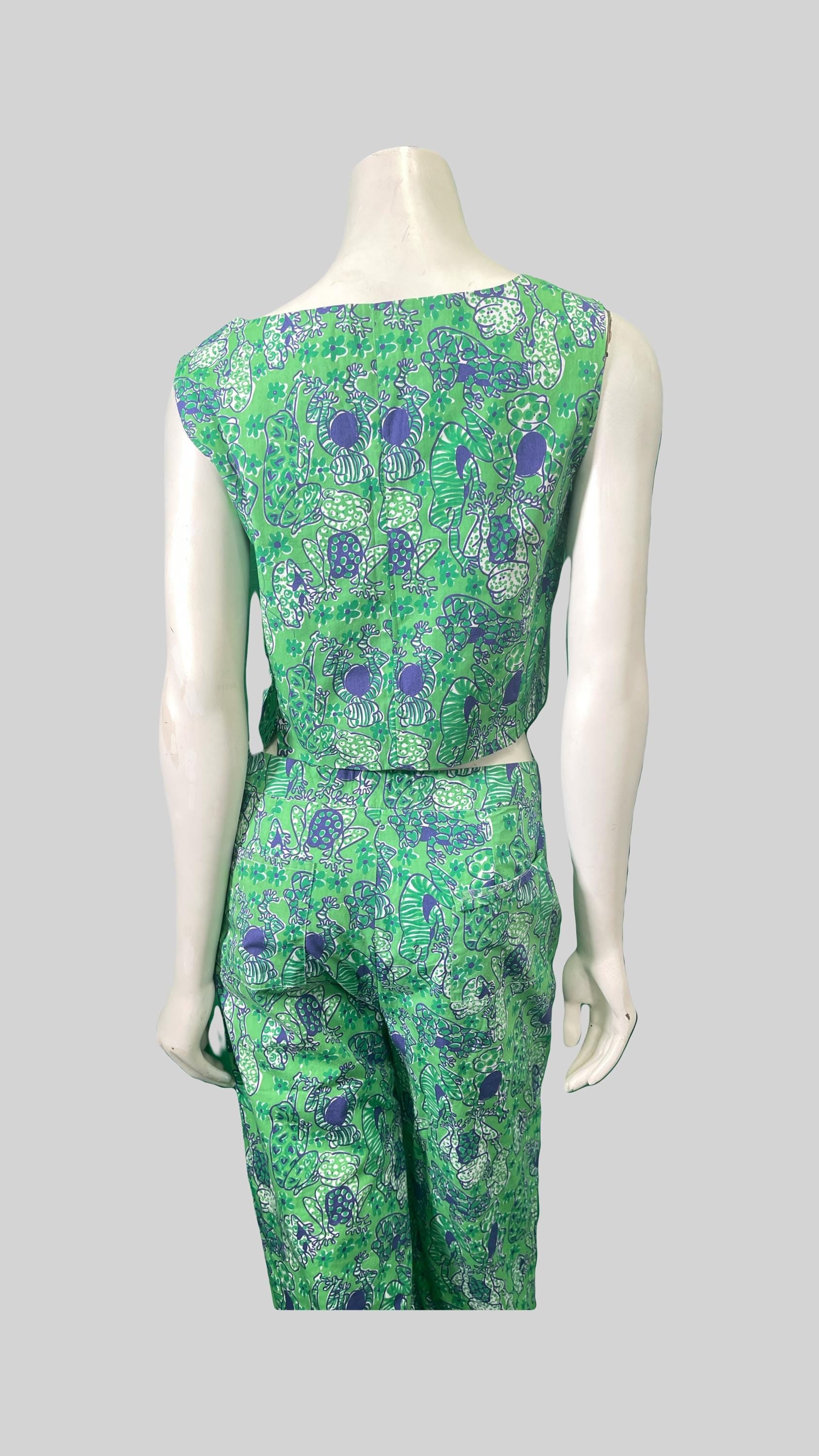 1990 Lilly Pulitzer 2 Piece Top & Pants