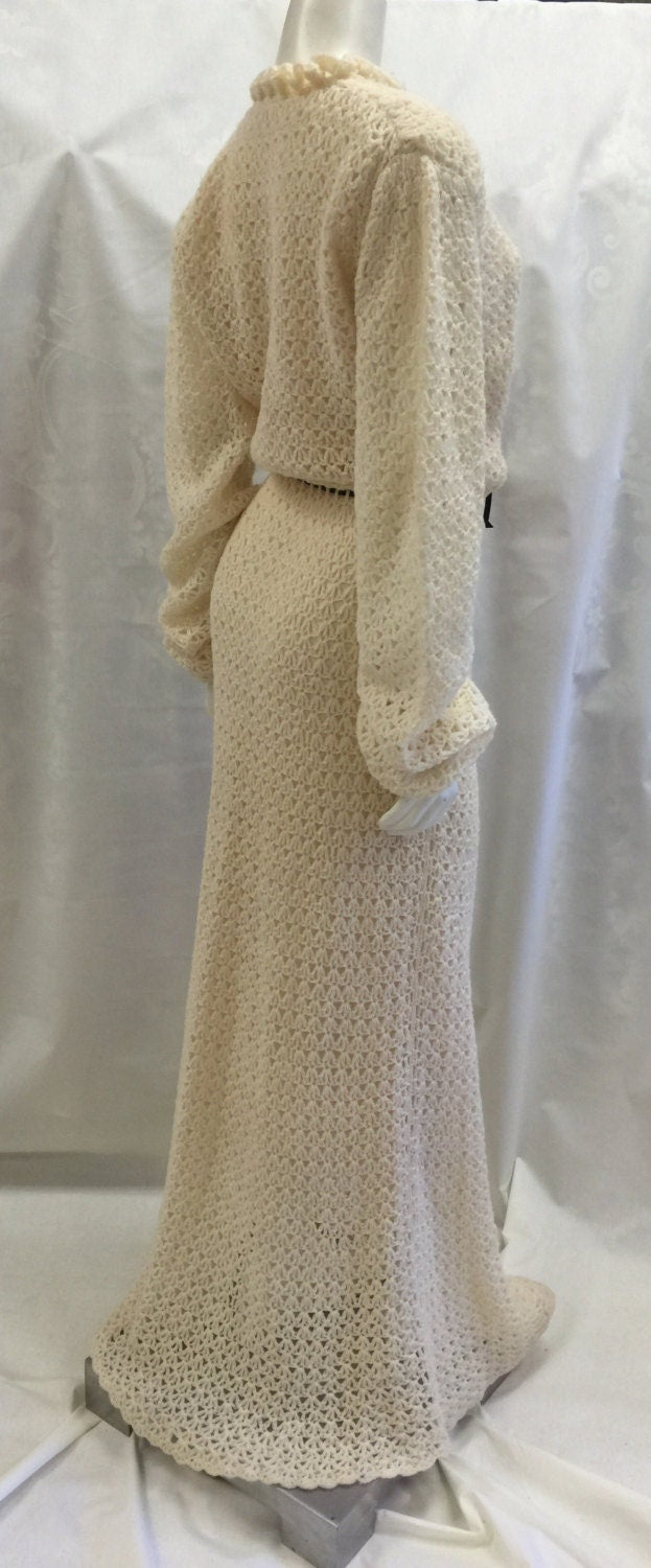 Hand Crocheted Maxi Dress
