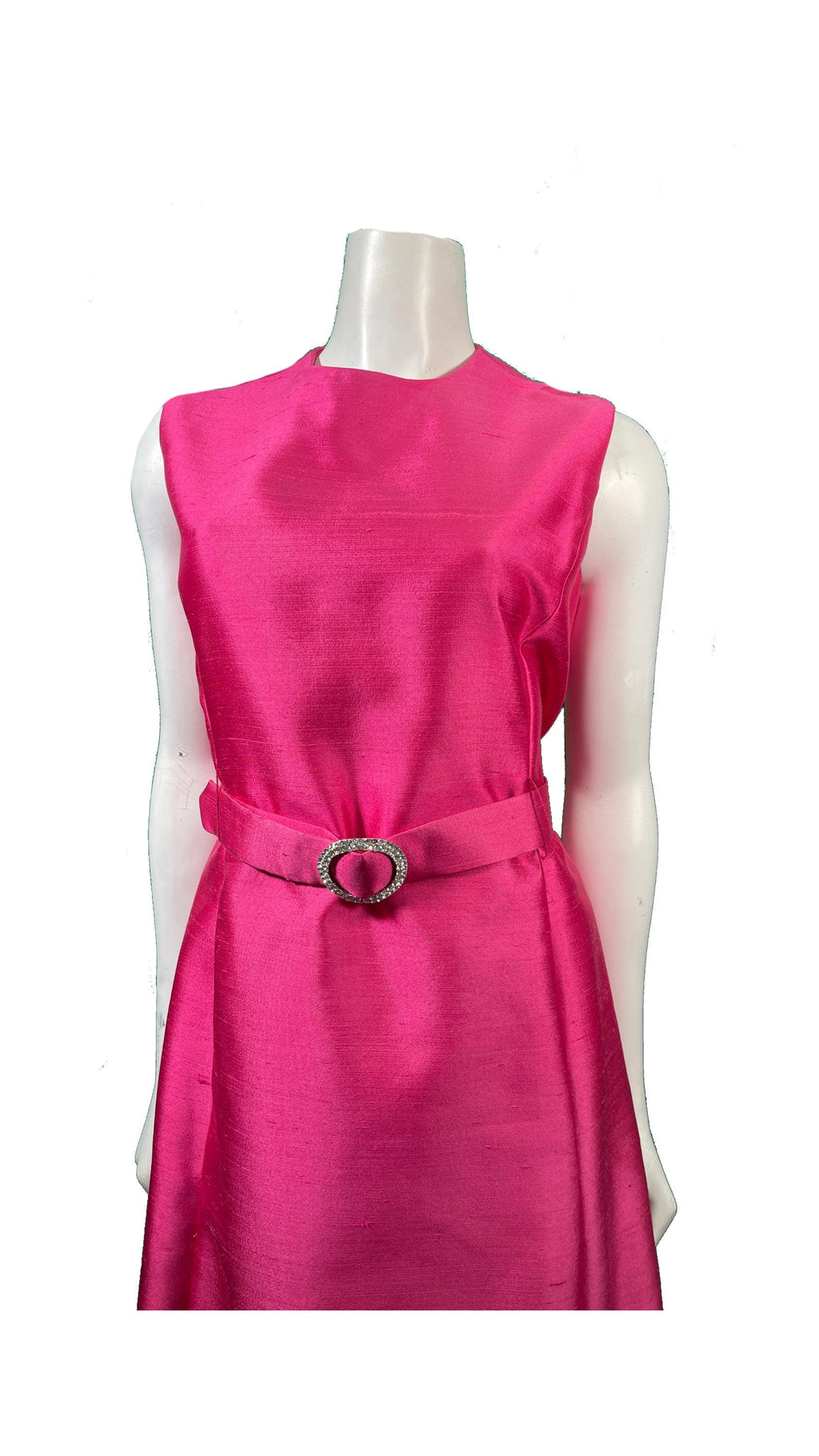 1970s PINK Sleeveless Dress with Jacket