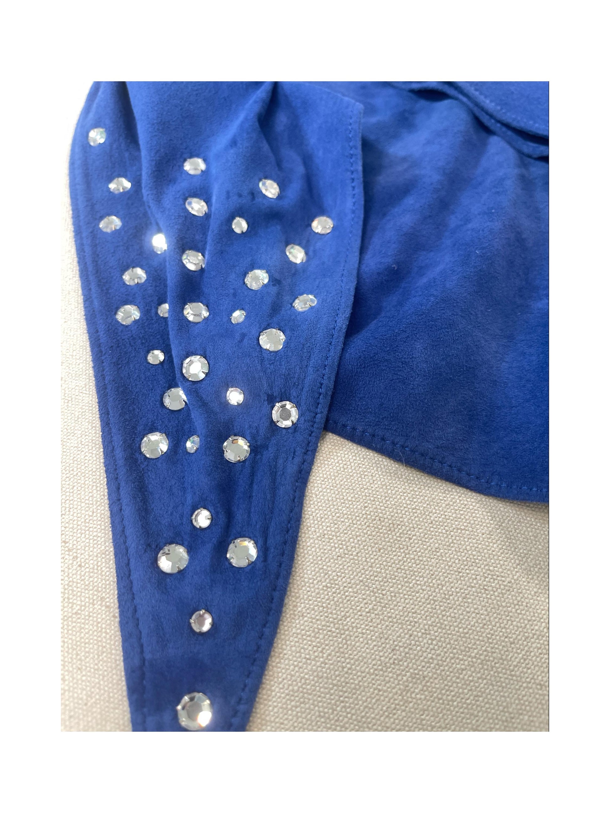 1970s Blue Fringed Buckskin Jeans