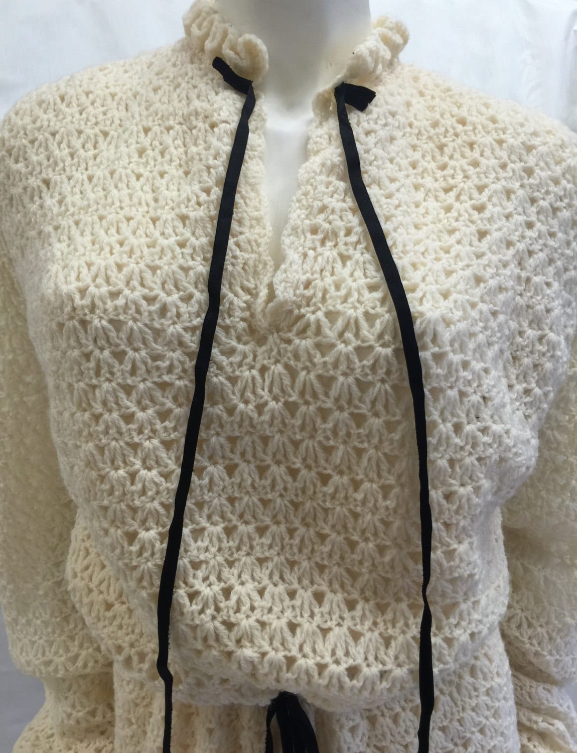 Hand Crocheted Maxi Dress