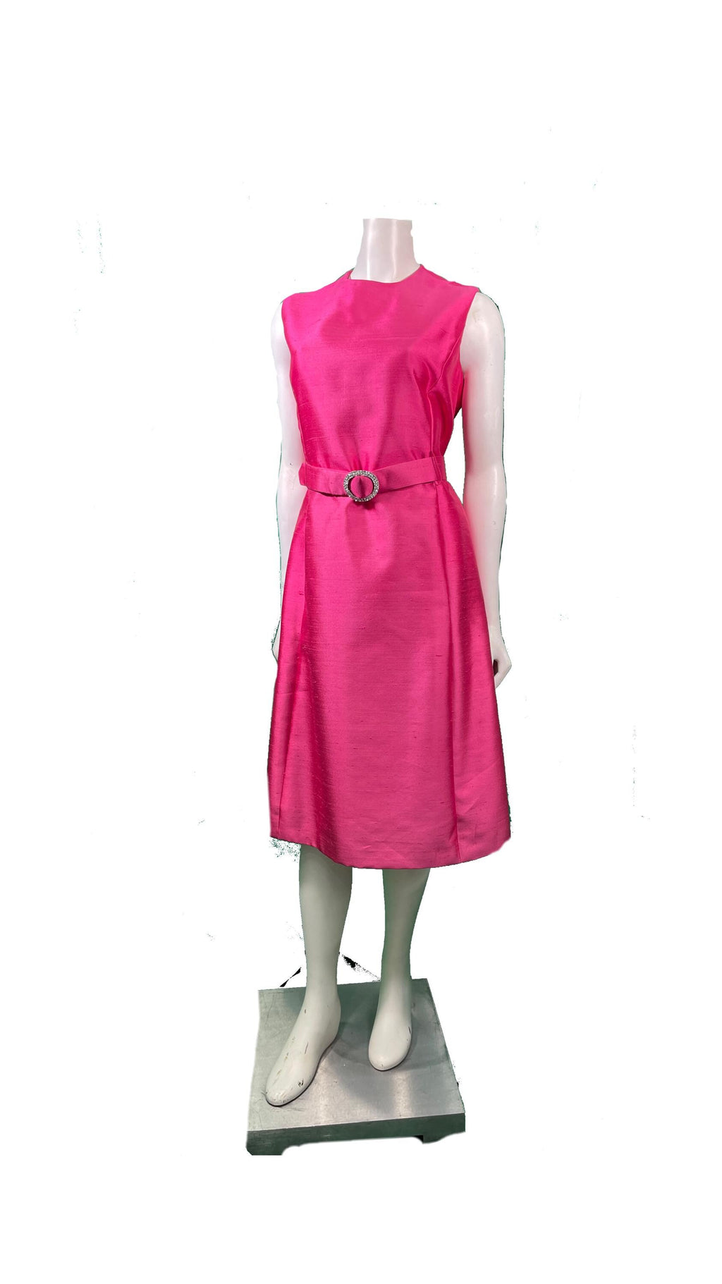 1970s PINK Sleeveless Dress with Jacket