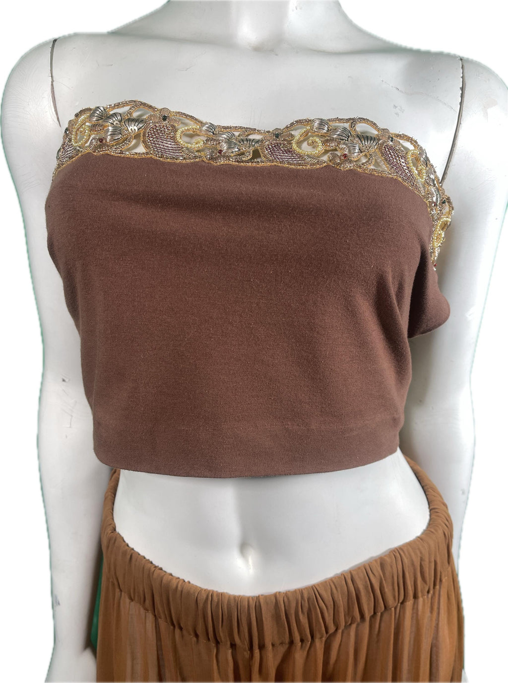 1980s Romeo Gigli 2 piece sheer Harem Pants