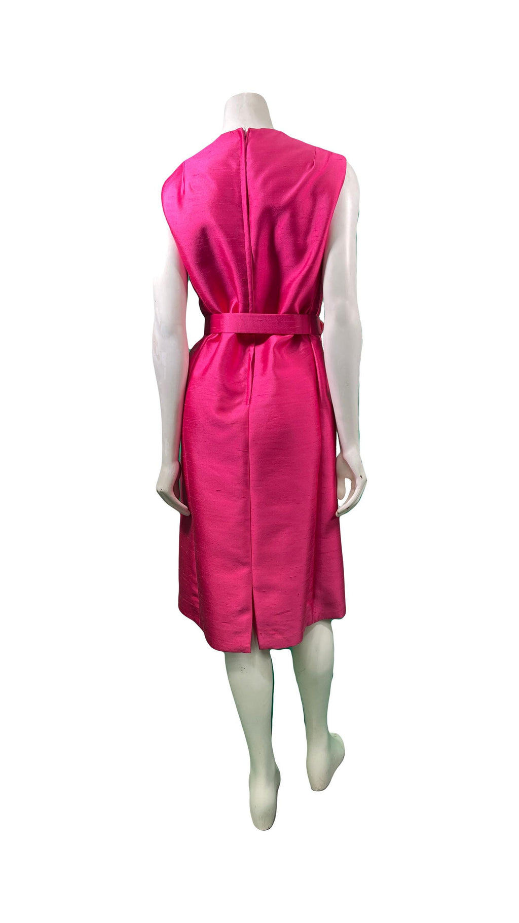 1970s PINK Sleeveless Dress with Jacket