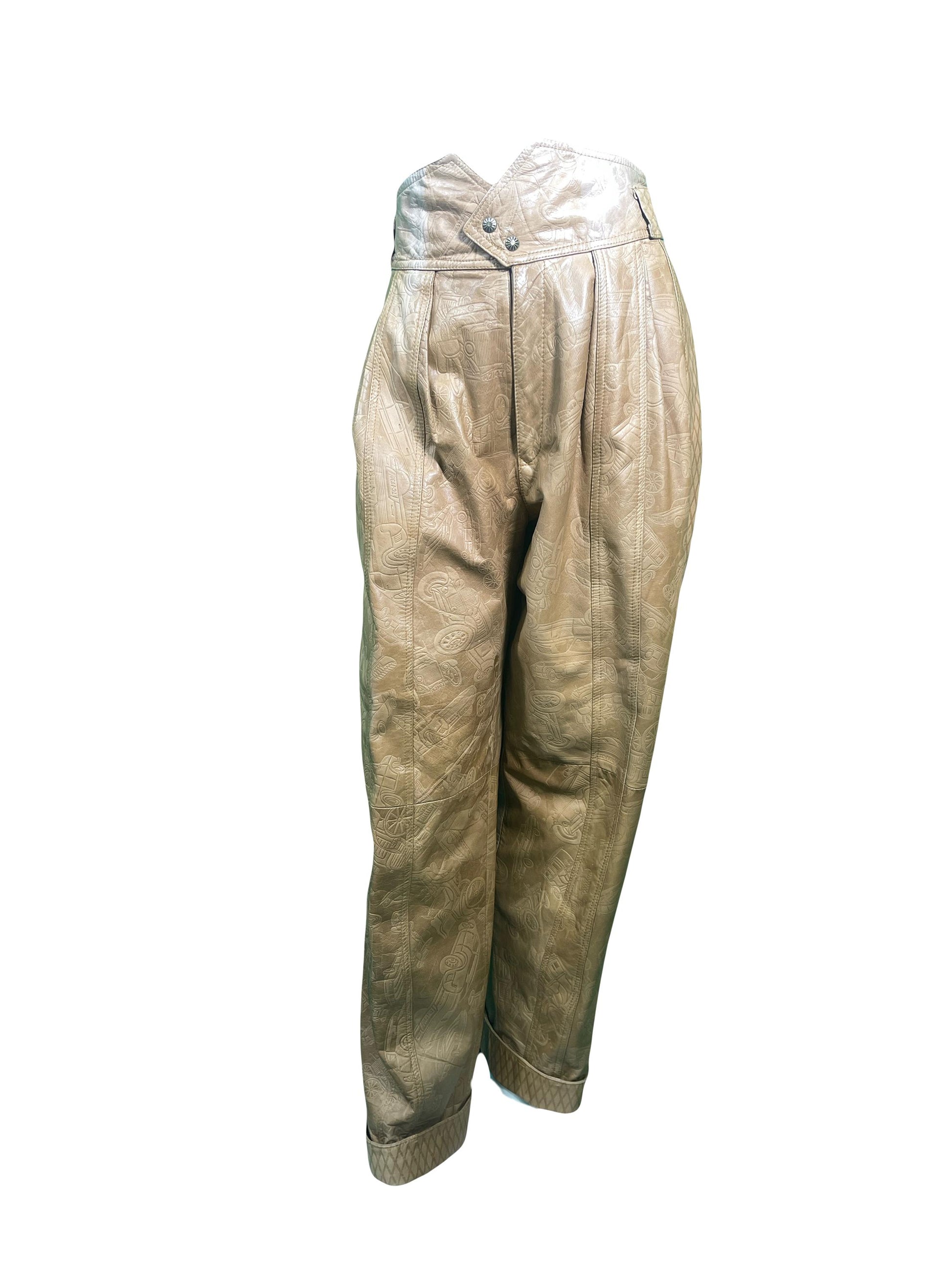 1980s Brasilia Leather Suit