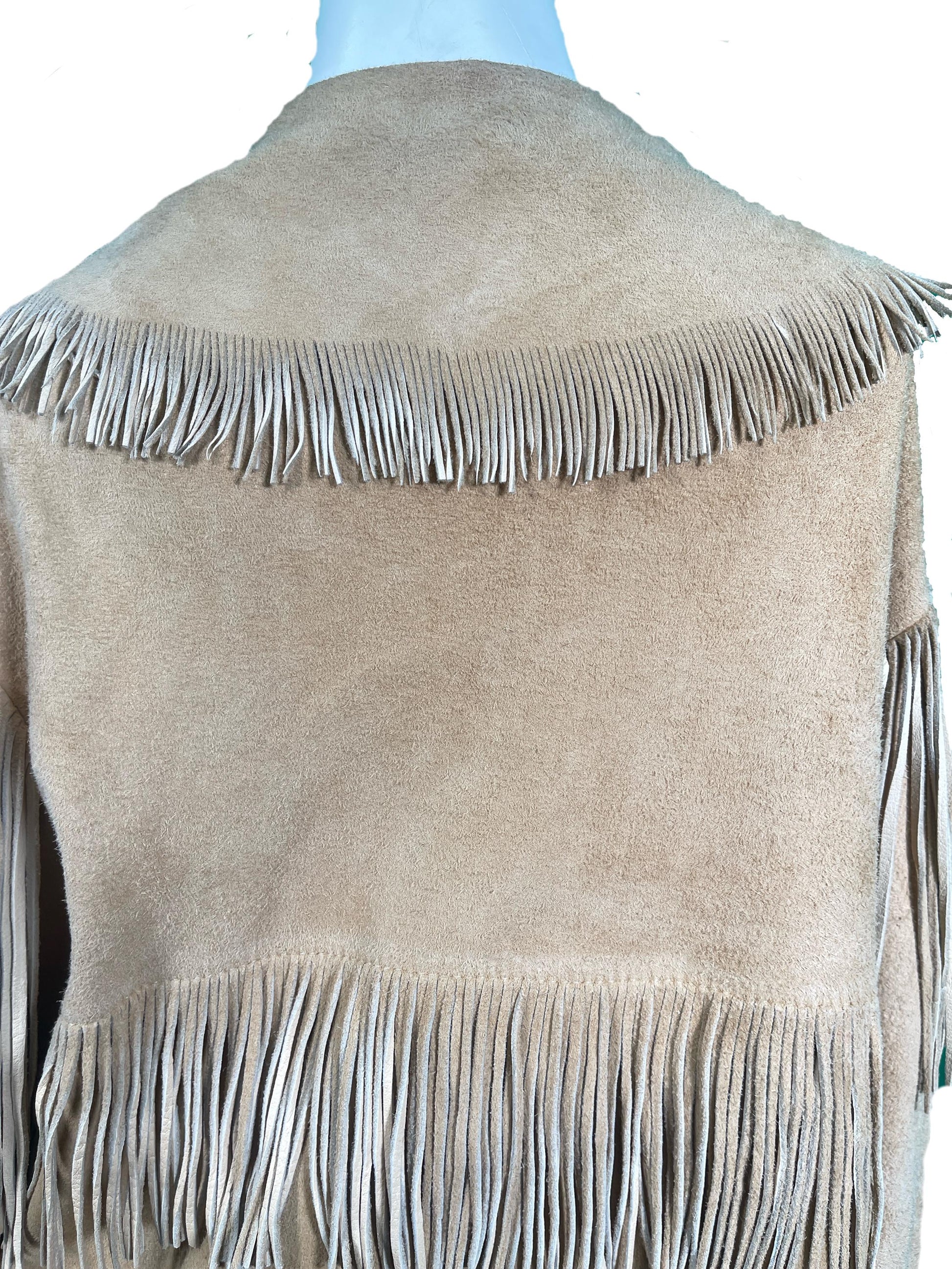 Vintage 1980s Carol Horn Buckskin Leather Suit